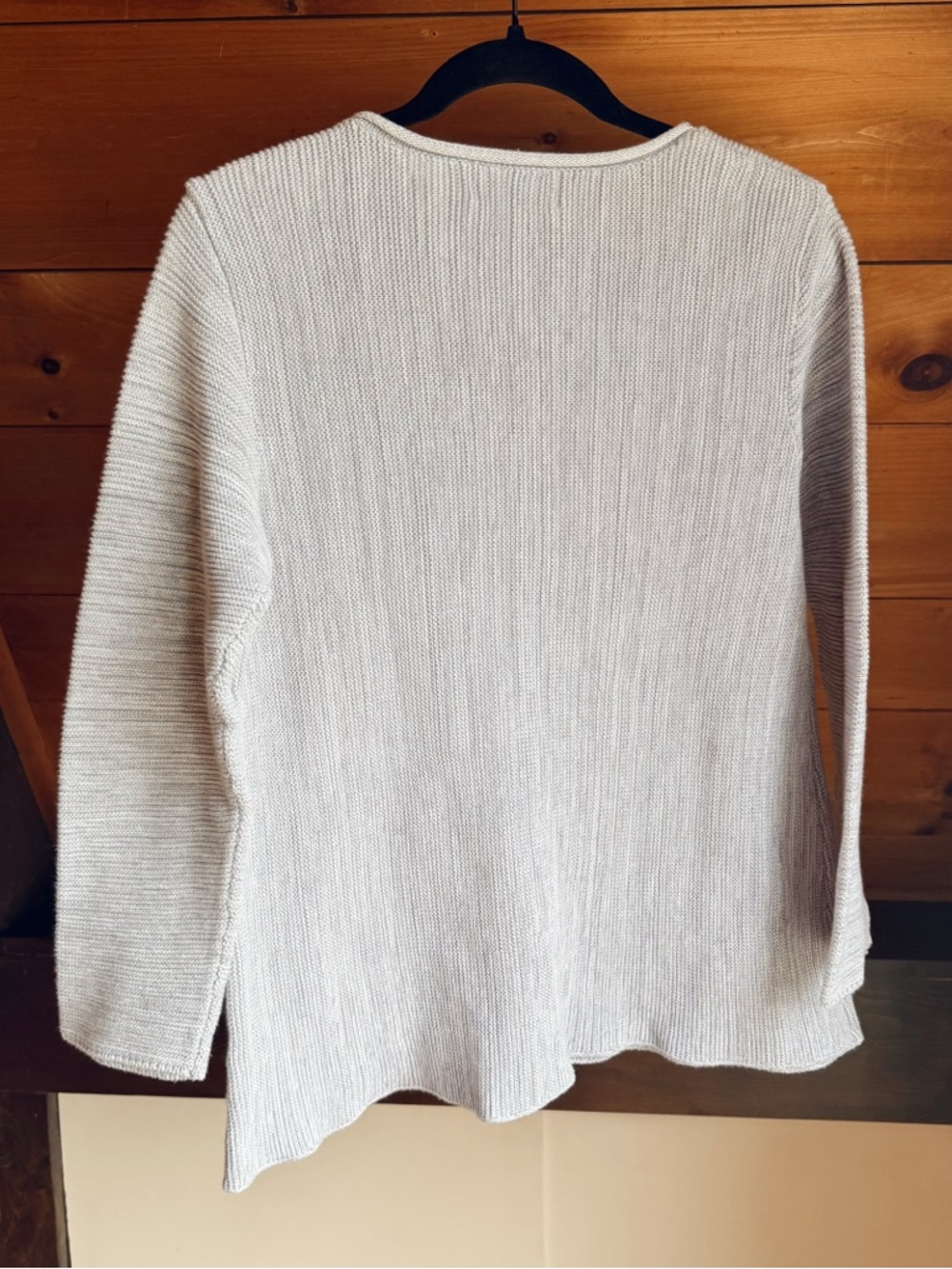 Habitat Women’s 100% Casual Light Grey Knit Pullover Sweater Feminine Capsule M - Picture 4 of 4